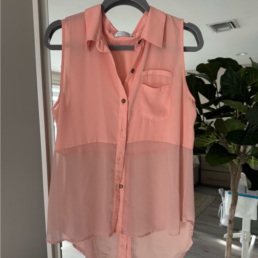 Sheet Button up Blouse